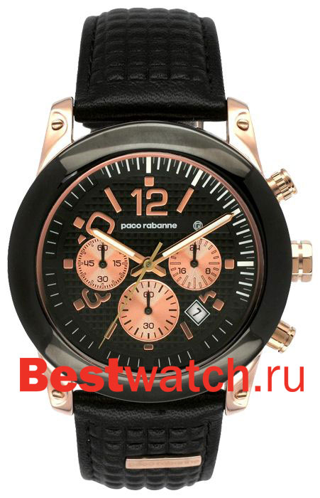 Часы Paco Rabanne Gent Leather Round PRH984_2AA